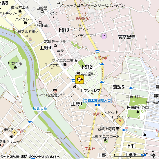 （株）高須自動車　TAX岩槻付近の地図
